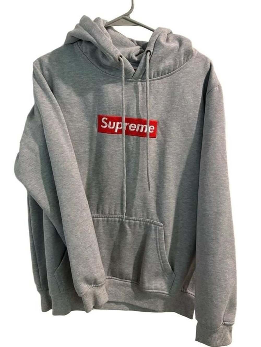 Supreme Box Logo Pullover Hoodie Heather Grey
Women XXL = men’s large